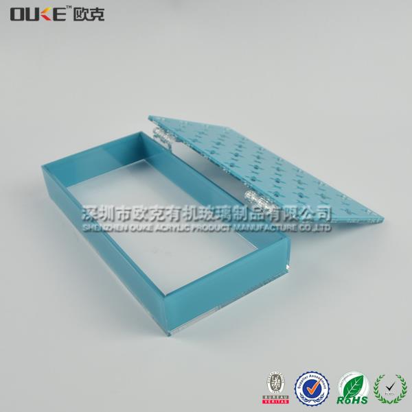 創(chuàng)意翻蓋有機(jī)玻璃化妝品收納盒