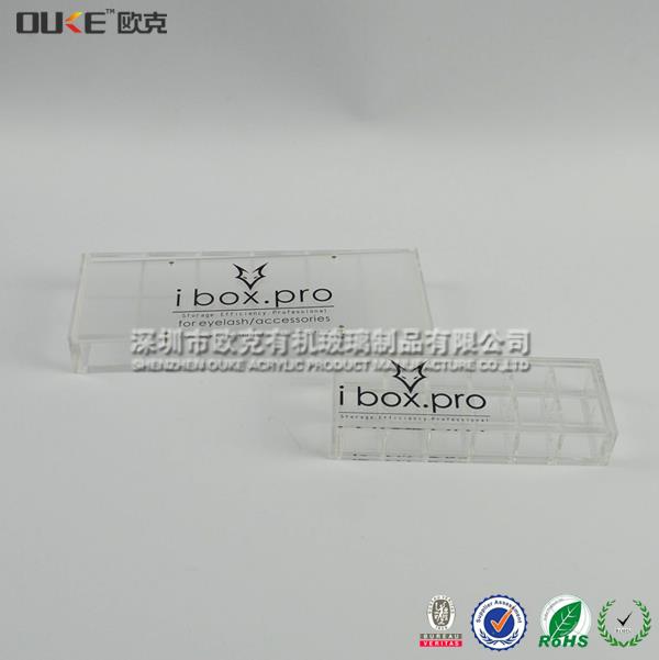 透明磨砂亞克力多格收納盒