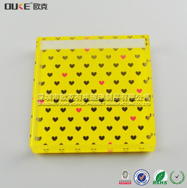 創(chuàng)意絲印彩色亞克力盒