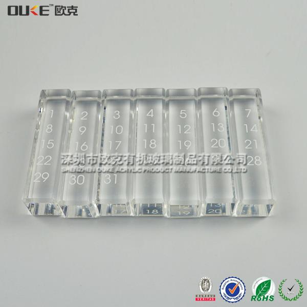 有機玻璃萬年歷