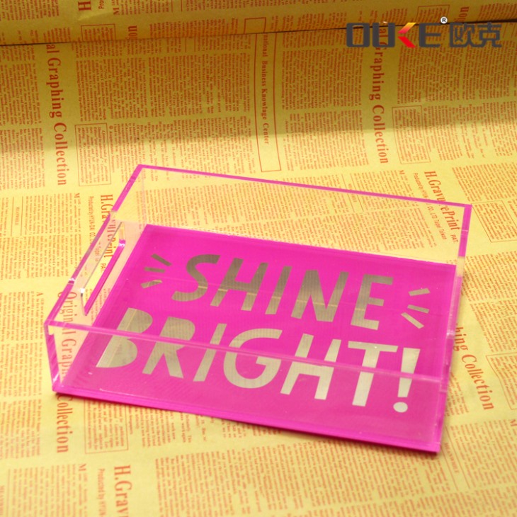 彩色亞克力托盤收納