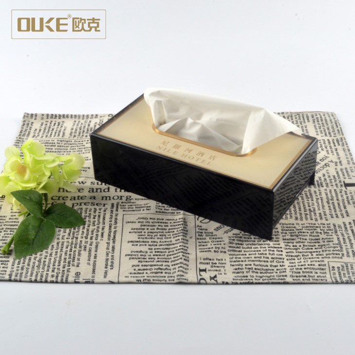 有機(jī)玻璃制造酒店客房專(zhuān)用亞克力紙巾盒