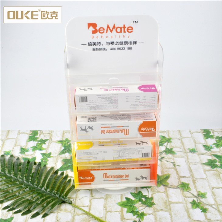 深圳有機(jī)玻璃制造廠批發(fā)亞克力狗糧展示架