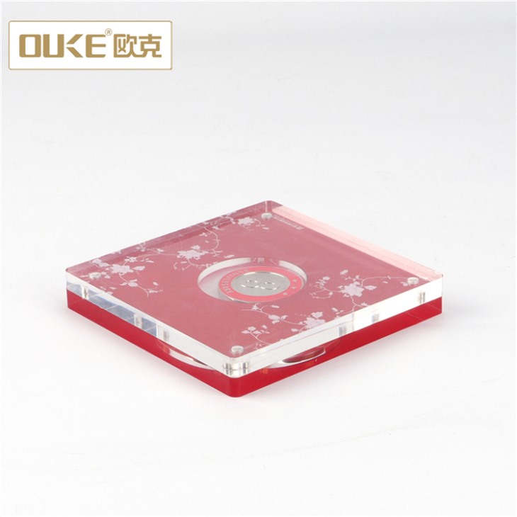 亞克力工廠生產(chǎn)批發(fā)有機玻璃金幣盒