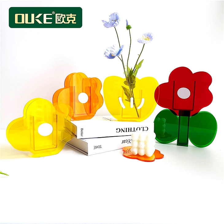 透明彩色亞克力花瓶 透明彩色亞克力花瓶