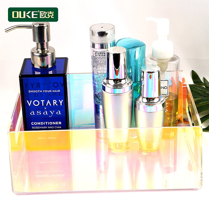 亞克力炫彩半透彩虹托盤