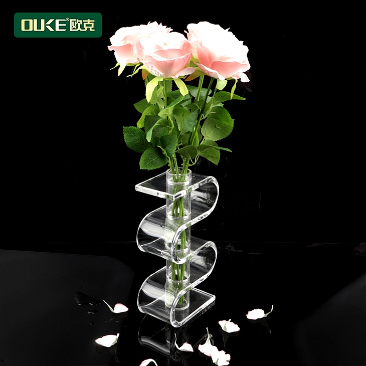 亞克力S型花瓶 亞克力S型花瓶