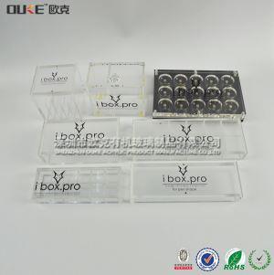 透明翻蓋棉簽化妝棉亞克力收納盒