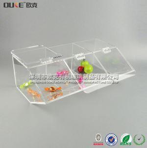 超市翻蓋亞克力干貨糖果盒