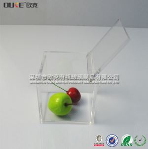 透明翻蓋有機(jī)玻璃零售盒