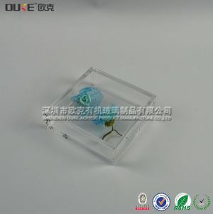 透明無蓋簡易有機(jī)玻璃盒