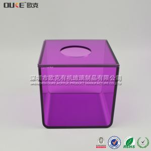 亞克力彩色紙巾盒