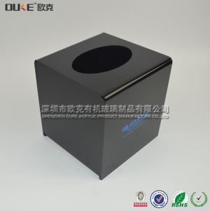 黑色KTV亞克力紙巾盒