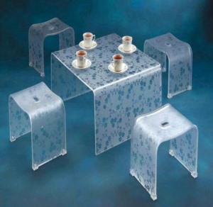 亞克力桌椅套裝