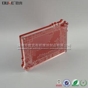 亞克力紅色相框