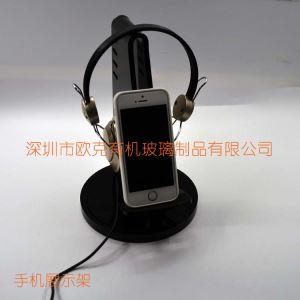 黑色有機(jī)玻璃頭戴式耳機(jī)展示架