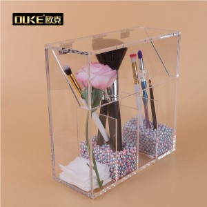 深圳亞克力定制高檔亞克力化妝刷存放盒