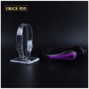 熱銷有機(jī)玻璃熱彎耳機(jī)展示架