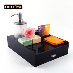 純黑亞克力酒店收納盒