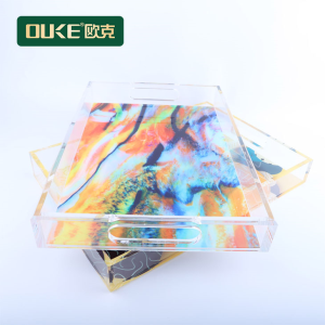 亞克力彩繪托盤、多功能托盤擺件