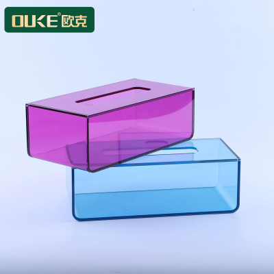 亞克力半透色紙巾盒
