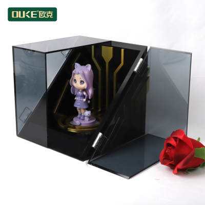 亞克力LED發(fā)光手辦展示盒收納盒